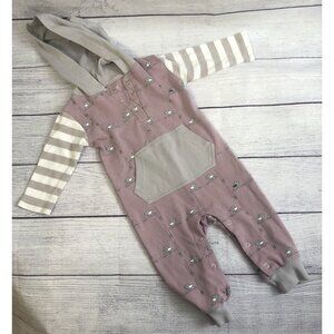 Lovedbaby 12-18M Hooded Romper Organic